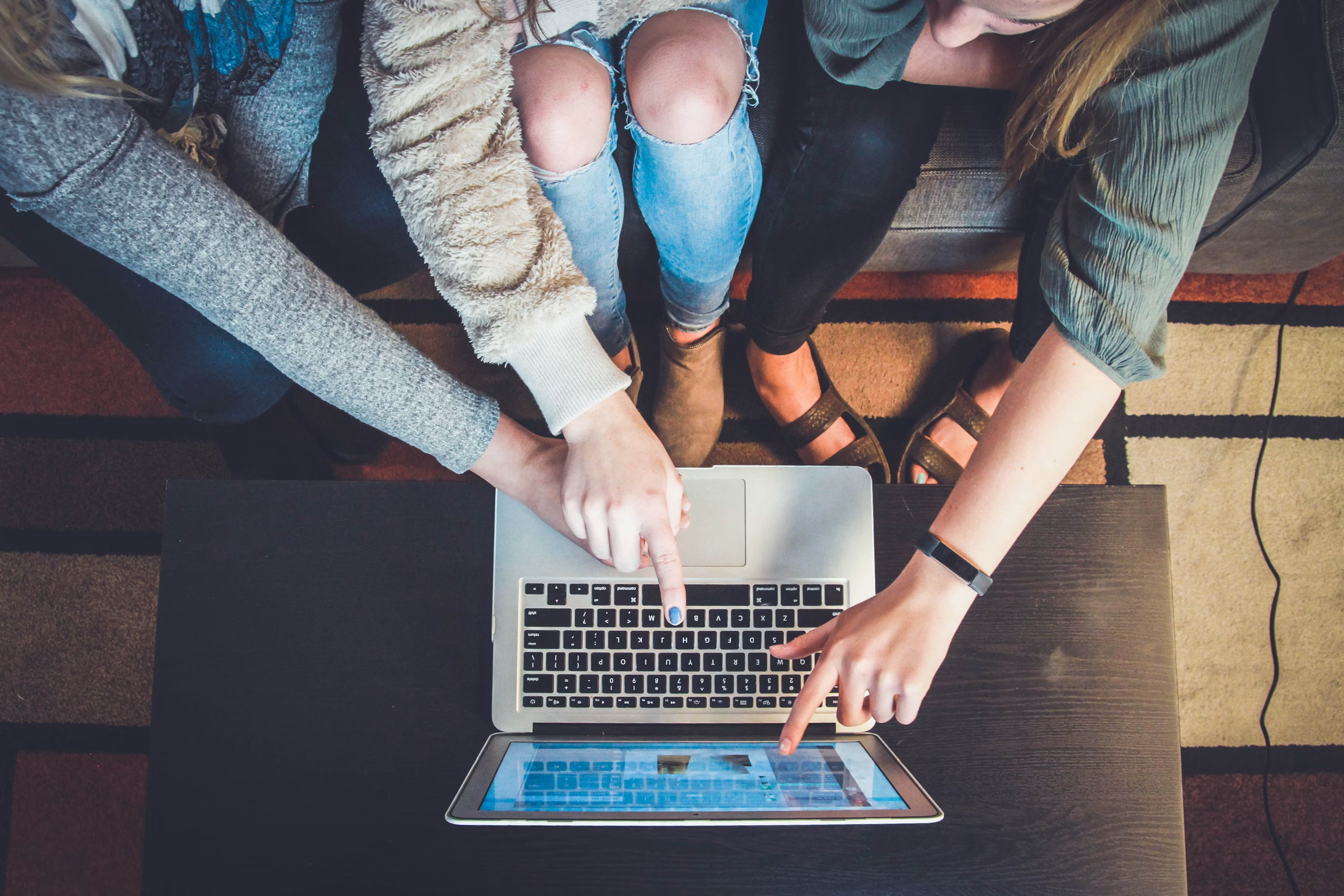 A software team working in a shared project environment